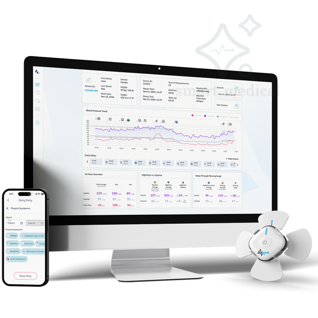 Cách sử dụng thiết bị theo dõi huyết áp Biobeat tại nhà